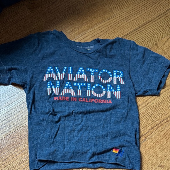 Aviator Nation women’s Blue Graphic Tee - Picture 1 of 2